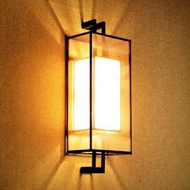 Retro Rustic Nordic Glass Wall Lamp Bedroom Bedside Wall Sconce, Vintage Industrial Wall Light Fixtures