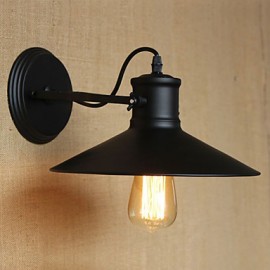 Retro Modern Creative Industrial Wind Black Paint Shop Warehouse Bar Cafe Hotel Iron Wall Lamp