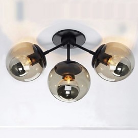 Wall Sconces / Glass ball 3Lights/Outdoor / Indoor Wall Lightsl Rustic/Lodge Metal