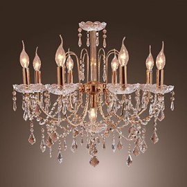 Elegant Crystal Chandelier with 9 Lights