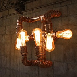 Retro Bar Iron Wall Sconces Mini Style Rustic/Lodge Metal