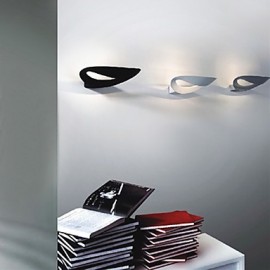 Artistic LED Wall Light with 1 Light in Black & White