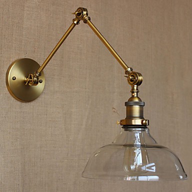 The Loft Style Designer Lamp Modern Glass Bronze Cafe Decorative Wall Lightingo Co Uk - Wall Light Ikea Uk