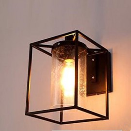 American Country Personality Loft Nordic Contracted Style Raindrop Bubble Glass Wall Lamp