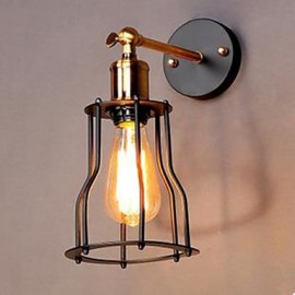 Literature And Art Character Designer Iron Frame Wall Lamp
