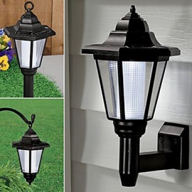 Solar Powered LED Outdoor Garden Path Yard Security Wall Light Landscape Lamp(CIS-57222)