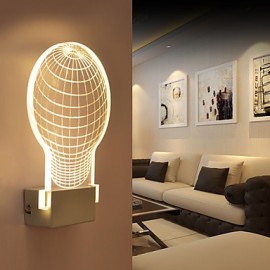 Acrylic Wall Lamp PVC Lamp Light Chip LED / Bulb Included Modern/Contemporary Metal 220V 5㎡-10㎡ L16.8**H25.3*W5CM 5W