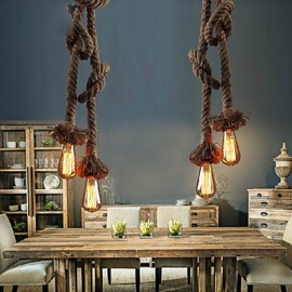 Pendant Lights Bulb Included 2 Lights Industrial wind restoring ancient ways is the cafe bar counter creative droplight