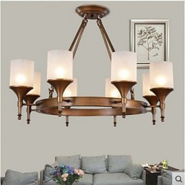 Retro Pastoral Wrought Iron Chandeliers 6