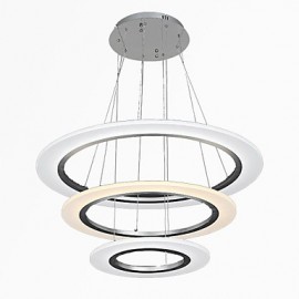 3 Ring DIY Shape LED Acrylic Pendant Lights Ceiling Lamps Chandeliers Fixtures with 50W CE FCC ROHS