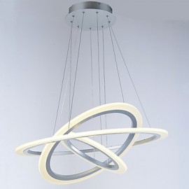 3 Ring DIY Shape LED Acrylic Pendant Light Ceiling Lamps Chandeliers Lighting with 50W AC100-240V CE FCC ROHS