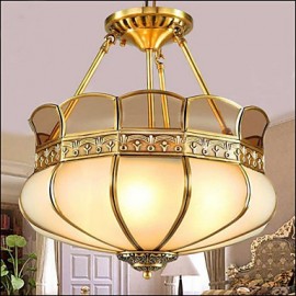 The New Classical Copper Semi Ceiling lamp Copper Aisle Porch