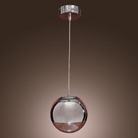 Max 60W Modern/Contemporary / Globe Mini Style Chrome Metal Pendant Lights Dining Room / Kitchen
