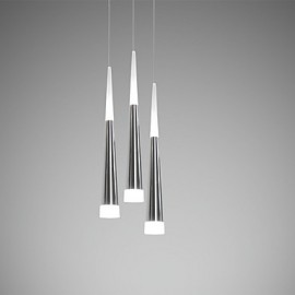 Triple Pendant Lights LED Modern/Contemporary Dining/Kitchen/Study/Office/Kids Metal/Round Canopy