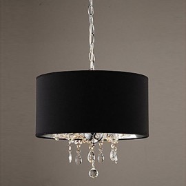 Max 60W Modern/Contemporary / Drum Crystal / Mini Style Chrome ChandeliersLiving Room / Bedroom / Dining Room / Study Room/Office /
