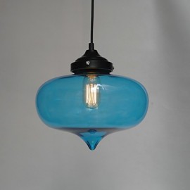 Bubble Design Pendant, 1 Light with Transparent Shade