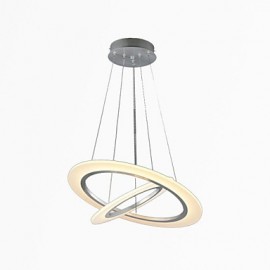 LED Acrylic Pendant Lights Ceiling Hanging Chandeliers Lamps Fixtures with 2 ring 3050 CE FCC ROHS