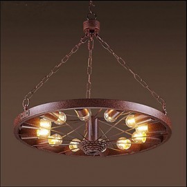 Retro Wheel Pendant To do The Old Industrial Hanging Lamp