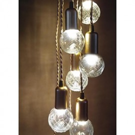 3W Traditional/Classic / Rustic/Lodge / Vintage / Retro / Lantern / Drum / Country / Globe LED / Mini Style Painting Glass Pendant Lights