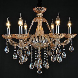 Chandeliers Crystal Traditional/Classic Living Room Glass, 6 Light