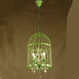 Vintage Clothing Store Iron Cage Staircase Lamp Chandelier Crystal B