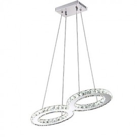 8 Shape LED Crystal Ceiling Pendant Light Chandeliers Lighting Fixtures with 38W CE FCC ROHS