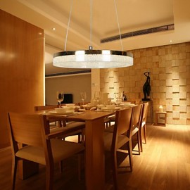 LED Crystal Pendant Light, Golden Modern Lamp