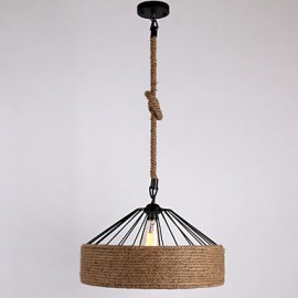 1 Light Rope Pendant Lights Mini Style Modern Contemporary Country