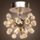 Max 10W Modern/Contemporary Crystal / Mini Style / Bulb Included Chrome Metal Chandeliers / Flush Mount Living Room / Bedroom / Hallway