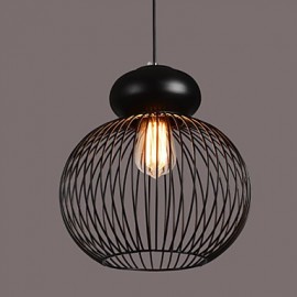 Max 60W Retro Designers Metal Pendant Lights Bedroom / Dining Room / Kitchen / Study Room/Office / Hallway