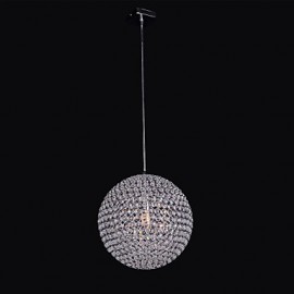 Simple Spherical Metal Frame K9 Crystal Chandelier