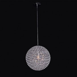 Simple Spherical Metal Frame K9 Crystal Chandelier