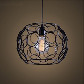 E27 220V 28*21CM 5-10㎡Creative Contracted Nordic, Wrought Iron Glass, Single Head Droplight Lamp Led Light