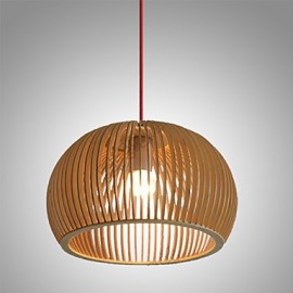 Design Style Circular Feature L 220V E27 Pendant Light 1 Light Wooden