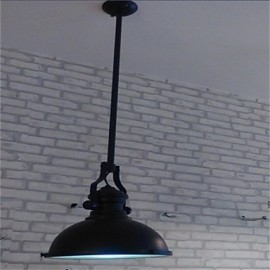 American country iron chandelier, Single head black industrial wind Chandelier
