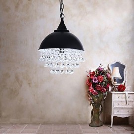 American Retro Minimalist Single Head Apple Shaped Iron Chandelier