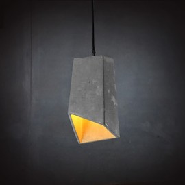 E27 220V 32*12CM 15-20㎡Contemporary And Contracted Personality Retro Cement Pendant Lamp Led Light