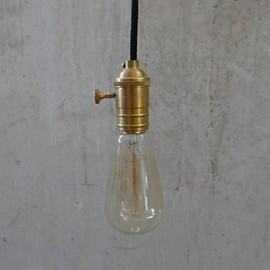 Max 60W Traditional/Classic / Vintage Bulb Included Brass Pendant Lights Bedroom / Dining Room / Hallway