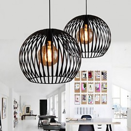 Max 60W Country Designers Metal Pendant Lights Living Room / Bedroom / Dining Room / Kitchen / Study Room/Office