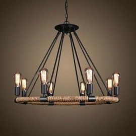 40W Traditional/Classic / Rustic/Lodge / Vintage / Retro / Country Painting Metal Pendant LightsLiving Room / Bedroom / Dining Room /