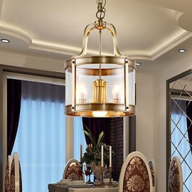 Pendant Lights Crystal / Mini Style Traditional/Classic Bedroom / Dining Room / Kitchen / Study Room/Office Metal