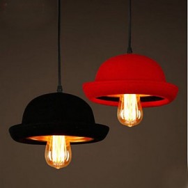 Hat Pendant Clothing Store Cafe Restaurant Design Black Chandelier