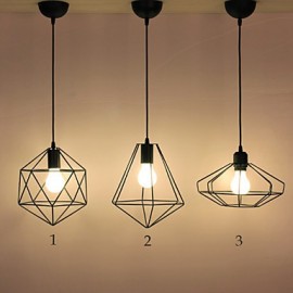 Max 60W Country Designers Metal Pendant Lights Living Room / Bedroom / Dining Room / Kitchen / Study Room/Office
