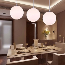 1 Lights 20CM Max 60W Modern/Contemporary Glass Pendant Lights Living Room / Dining Room / Kitchen