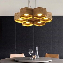 Pendant Lights LED Country Living Room / Bedroom / Dining Room / Study Room/Office / Kids Room / Game Room Wood/Bamboo