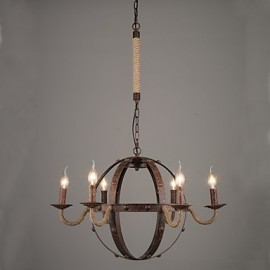 Chandeliers Vintage Bedroom / Dining Room / Entry / Hallway Metal