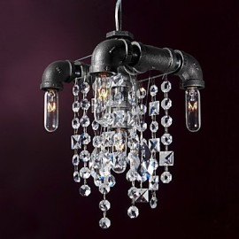 North American-Style Characteristic 5 Light Pendant In Pipe Design