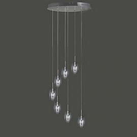 35W Modern/Contemporary / Traditional/Classic / Drum Chrome Metal Pendant LightsLiving Room / Bedroom / Dining Room / Study Room/Office /