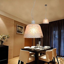 The Chandelier With Decorative Art Glass Carving Pendant