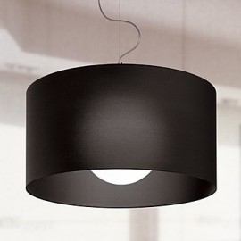 60W E27 Iron Pendent Light with Black Shade